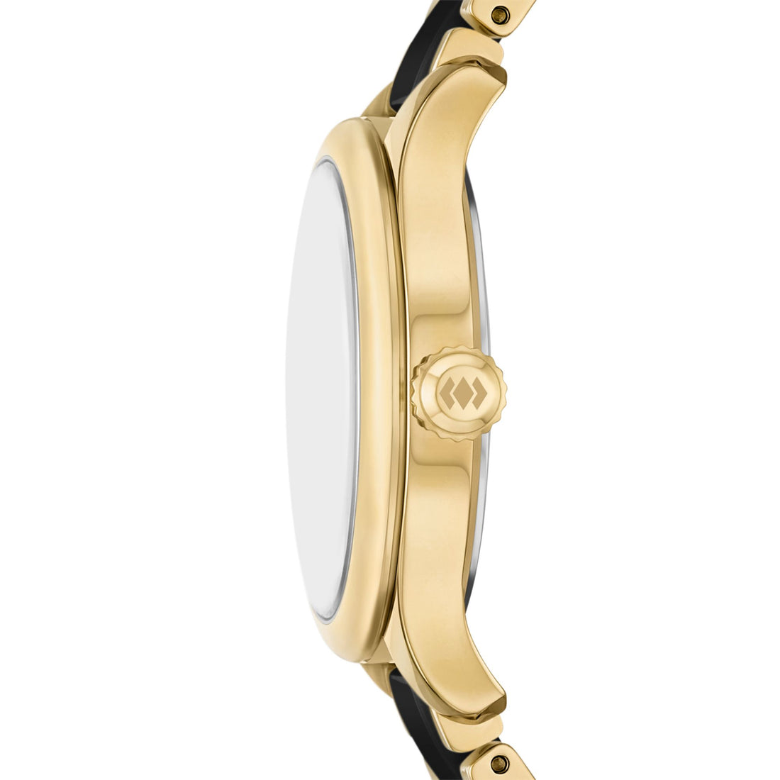 Fossil Gilmore 38mm Three-Hand Date Gold-Tone and Black Ceramic Watch - CE1132