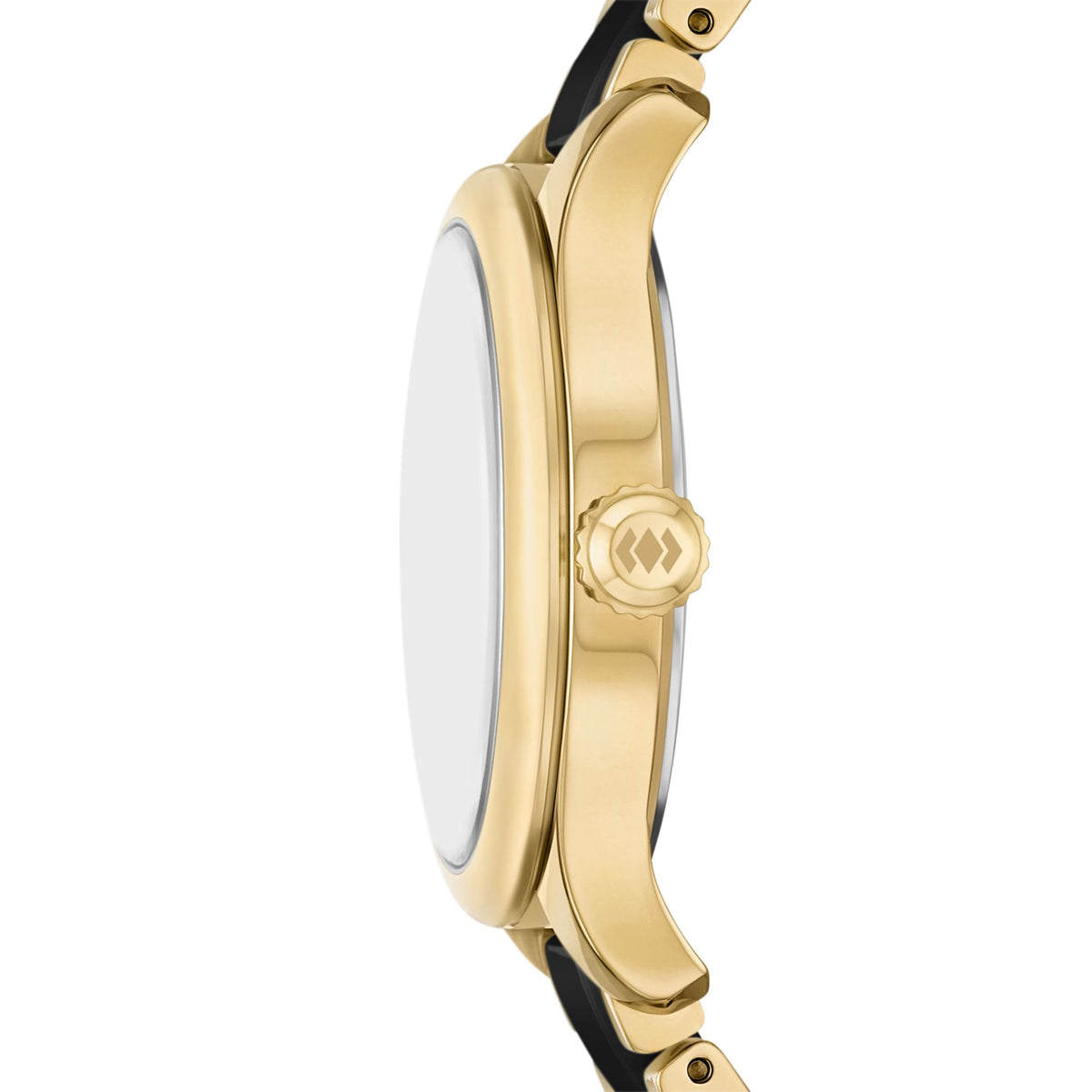 Fossil Gilmore 38mm Three-Hand Date Gold-Tone and Black Ceramic Watch - CE1132 (1)
