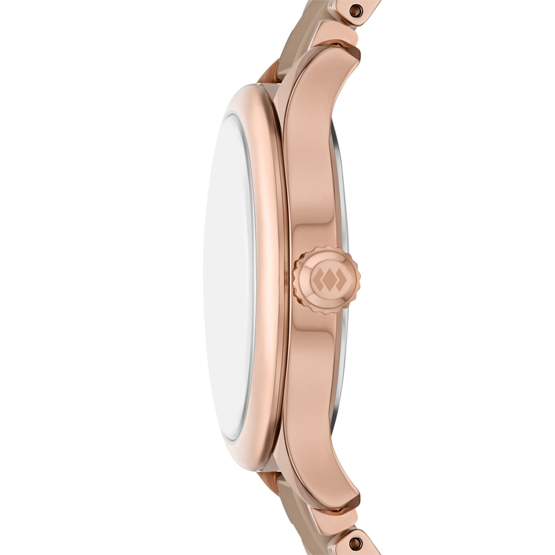 Fossil Gilmore 38mm Three-Hand Date Rose Gold-Tone and Brown Ceramic Watch - CE1133