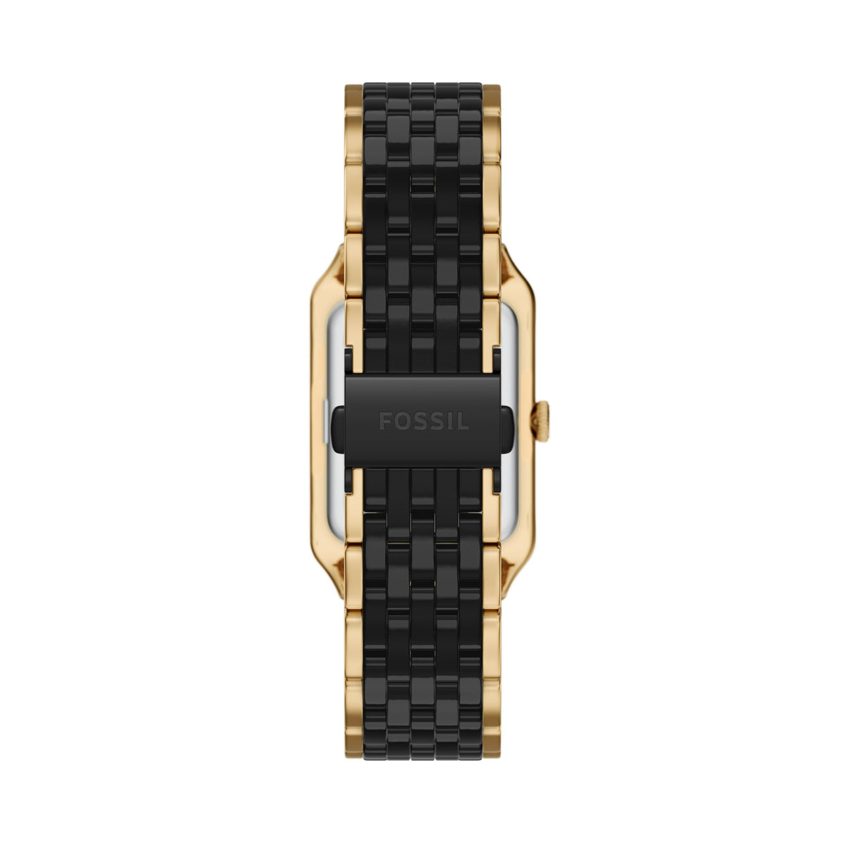 Fossil Women's Raquel Three-Hand Date Gold-Tone Stainless Steel and Black Ceramic Watch -  CE1135 (2)