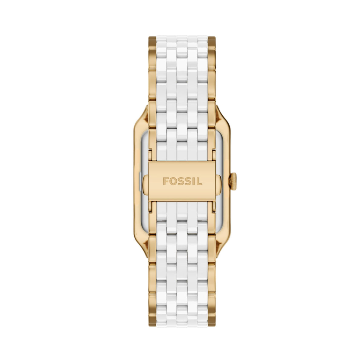 Fossil Women's Raquel Three-Hand Date Gold-Tone Stainless Steel & White Ceramic Watch -  CE1136 (2)