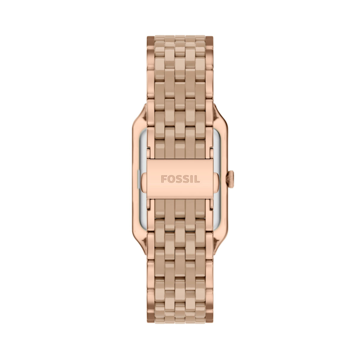 Fossil Women's Raquel Three-Hand Date Rose Gold-Tone Steel & Salted Caramel Ceramic - CE1137 (2)