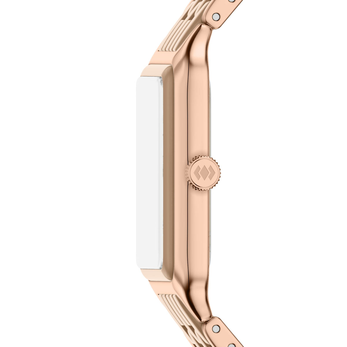 Fossil Women's Raquel Three-Hand Date Rose Gold-Tone Steel & Salted Caramel Ceramic - CE1137 (1)