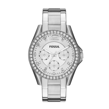 Fossil Riley 38mm Multifunction Stainless Steel Watch - ES3202
