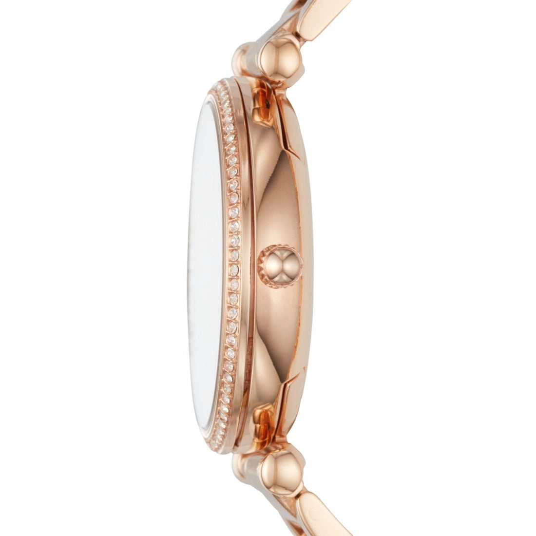 Fossil Carlie 35mm Three-Hand Rose Gold-Tone Stainless Steel Watch - ES4301