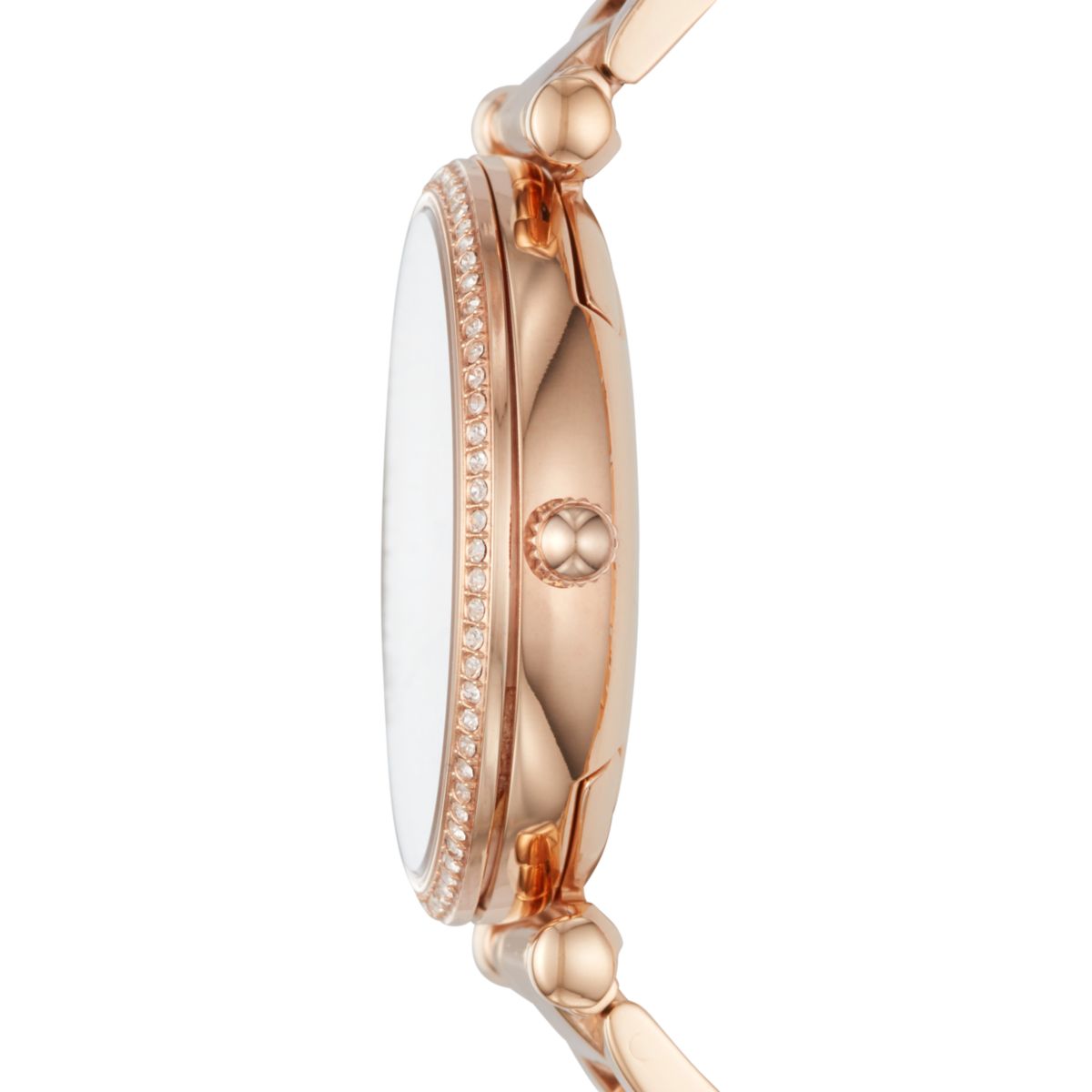 Fossil Carlie 35mm Three-Hand Rose Gold-Tone Stainless Steel Watch - ES4301 (1)