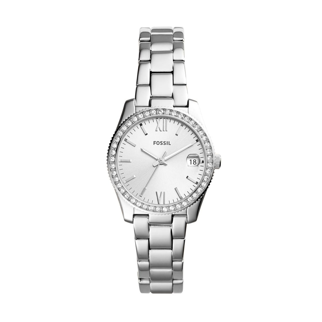 Fossil Scarlette 33mm Three-Hand Date Stainless Steel Watch - ES4317