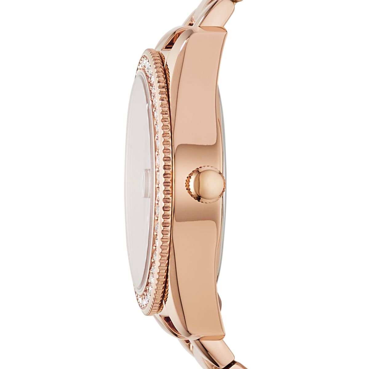 Fossil Scarlette 33mm Three-Hand Date Rose Gold-Tone Stainless Steel Watch - ES4318 (1)