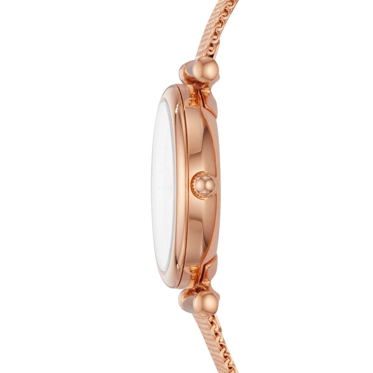 Fossil Carlie Mini 28mm Three-Hand Rose Gold-Tone Stainless Steel Watch - ES4433 (1)