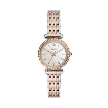 Fossil Carlie Mini 28mm Three-Hand Two-Tone Stainless Steel Watch - ES4649