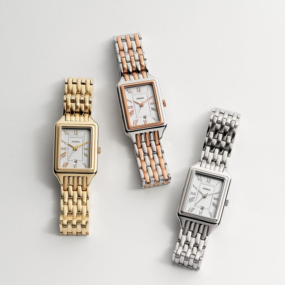 Fossil Raquel 23mm Three-Hand Date Gold-Tone Stainless Steel Watch - ES5220 (4)