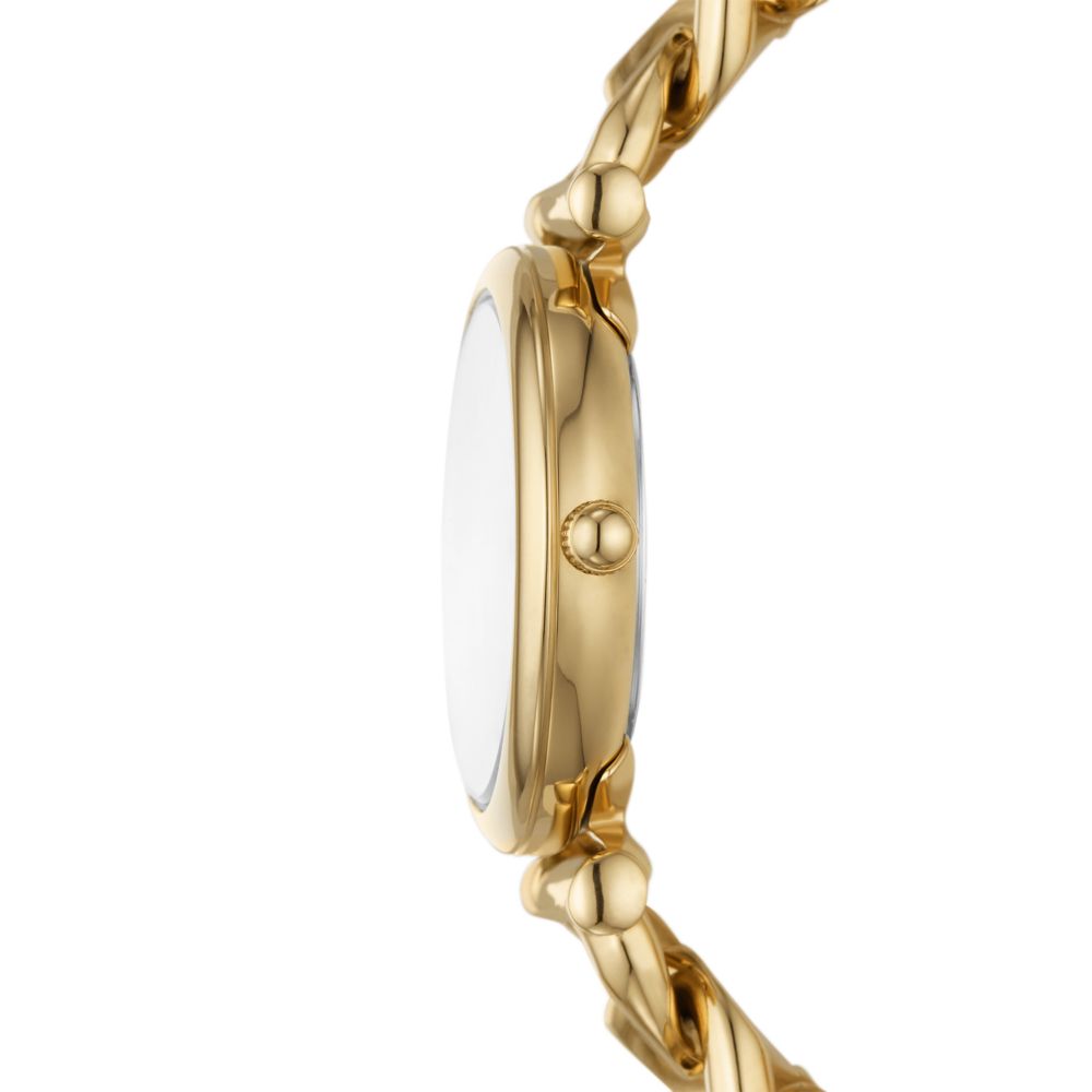Fossil Carlie Mini 28mm Three-Hand Gold-Tone Stainless Steel Watch - ES5329 (1)