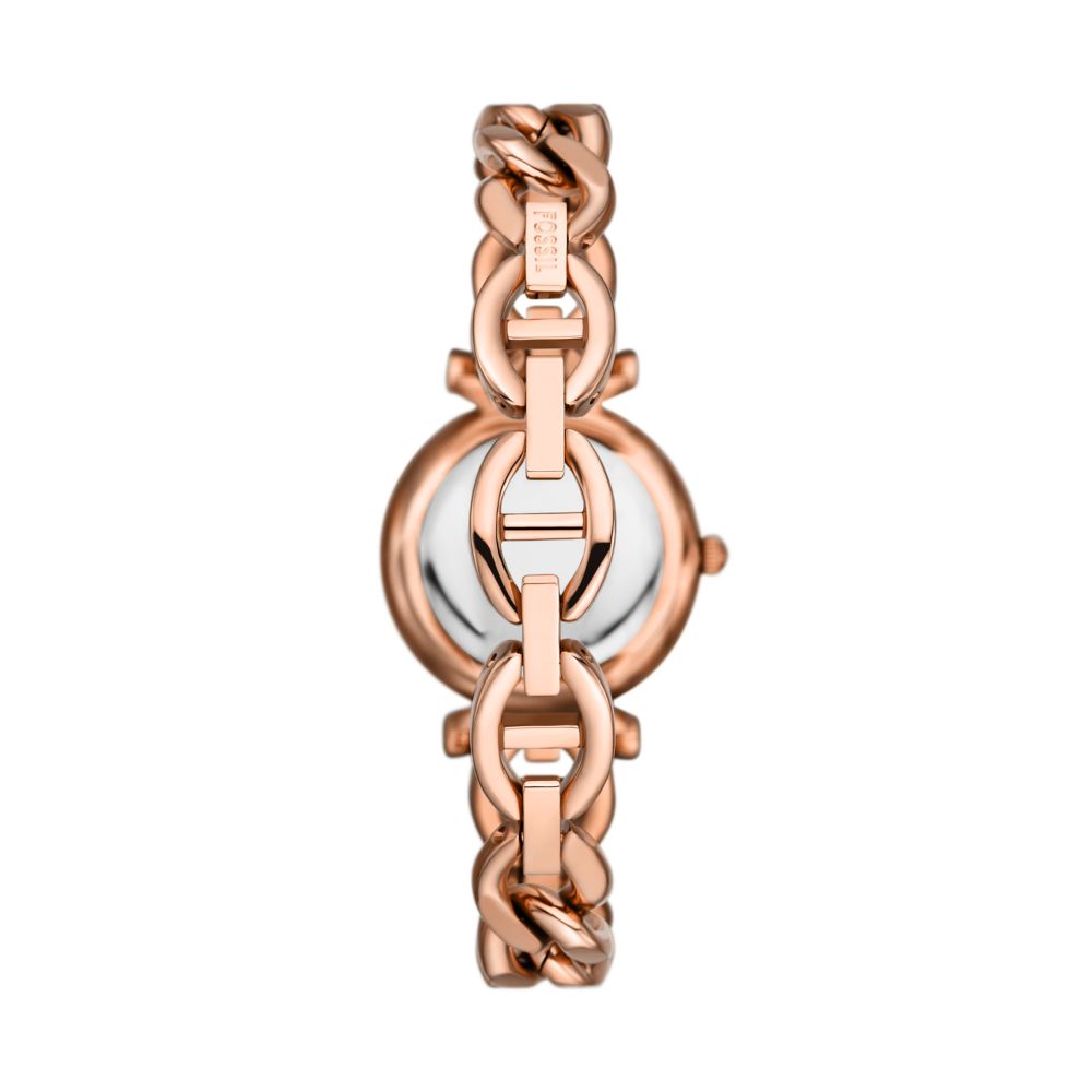 Fossil Carlie Mini 28mm Three-Hand Rose Gold-Tone Stainless Steel Watch - ES5330 (2)
