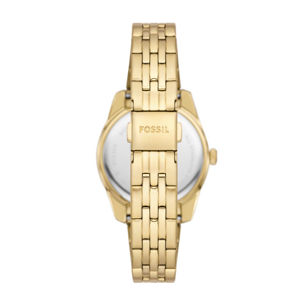 Fossil Scarlette 33mm Three-Hand Date Gold-Tone Stainless Steel Watch - ES5338 (3)