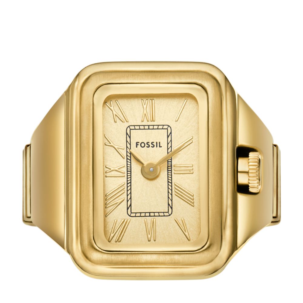 Fossil Raquel Watch Ring 14mm Two-Hand Gold-Tone Stainless Steel - ES5343 (3)