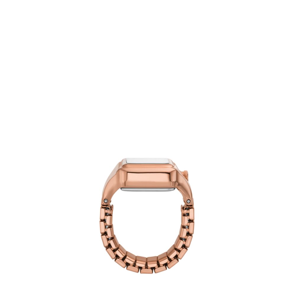 Fossil Raquel Watch Ring 14mm Two-Hand Rose Gold-Tone Stainless Steel - ES5345 (3)