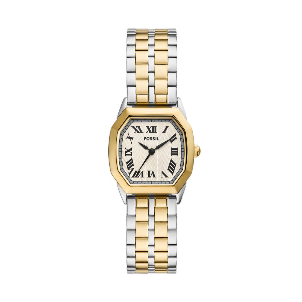 Fossil Harlow 27mm Three-Hand Two-Tone Stainless Steel Watch - ES5362