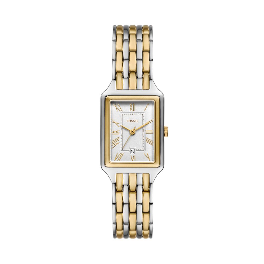 Fossil Raquel 23mm Three-Hand Date Two-Tone Stainless Steel Watch - ES5368