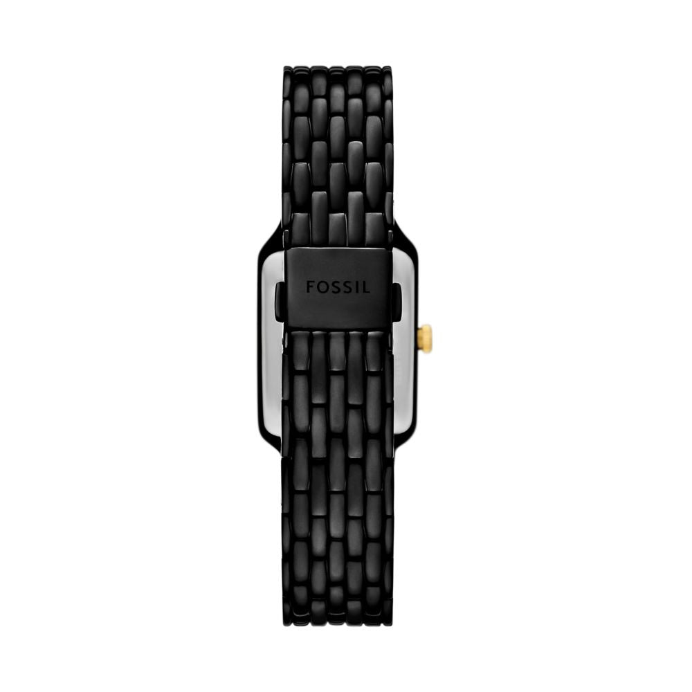 Fossil Raquel 23mm Three-Hand Date Black Stainless Steel Watch - ES5385 (1)