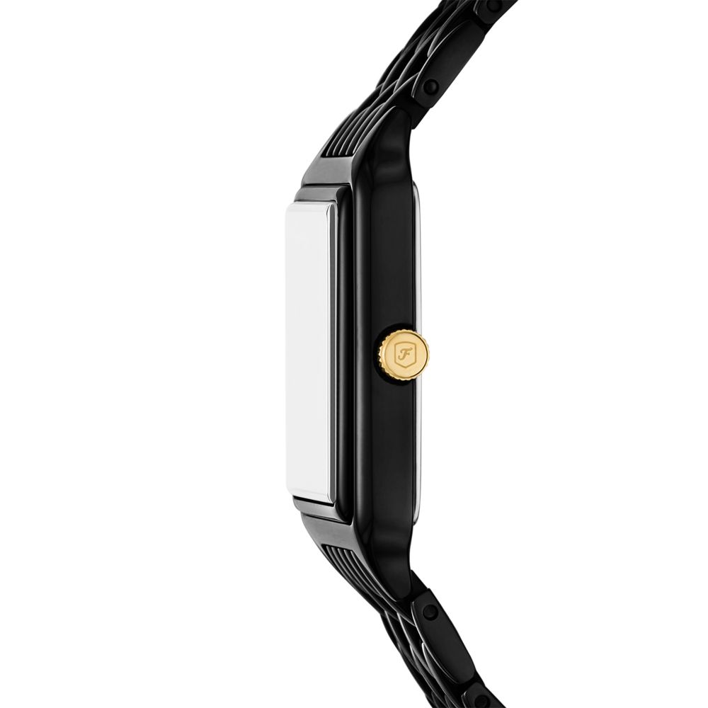 Fossil Raquel 23mm Three-Hand Date Black Stainless Steel Watch - ES5385 (2)