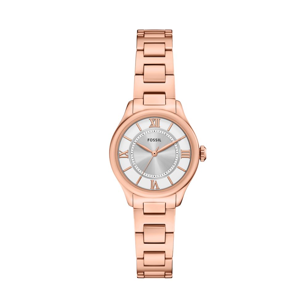 Fossil Gilmore 28mm Three-Hand Rose Gold-Tone Stainless Steel Watch - ES5420