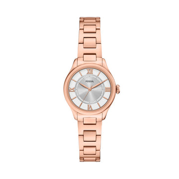 Fossil Gilmore 28mm Three-Hand Rose Gold-Tone Stainless Steel Watch - ES5420