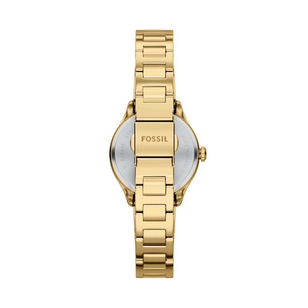 Fossil Gilmore 28mm Three-Hand Gold-Tone Stainless Steel Watch - ES5421 (2)