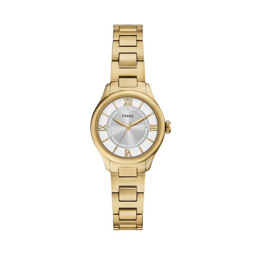 Fossil Gilmore 28mm Three-Hand Gold-Tone Stainless Steel Watch - ES5421