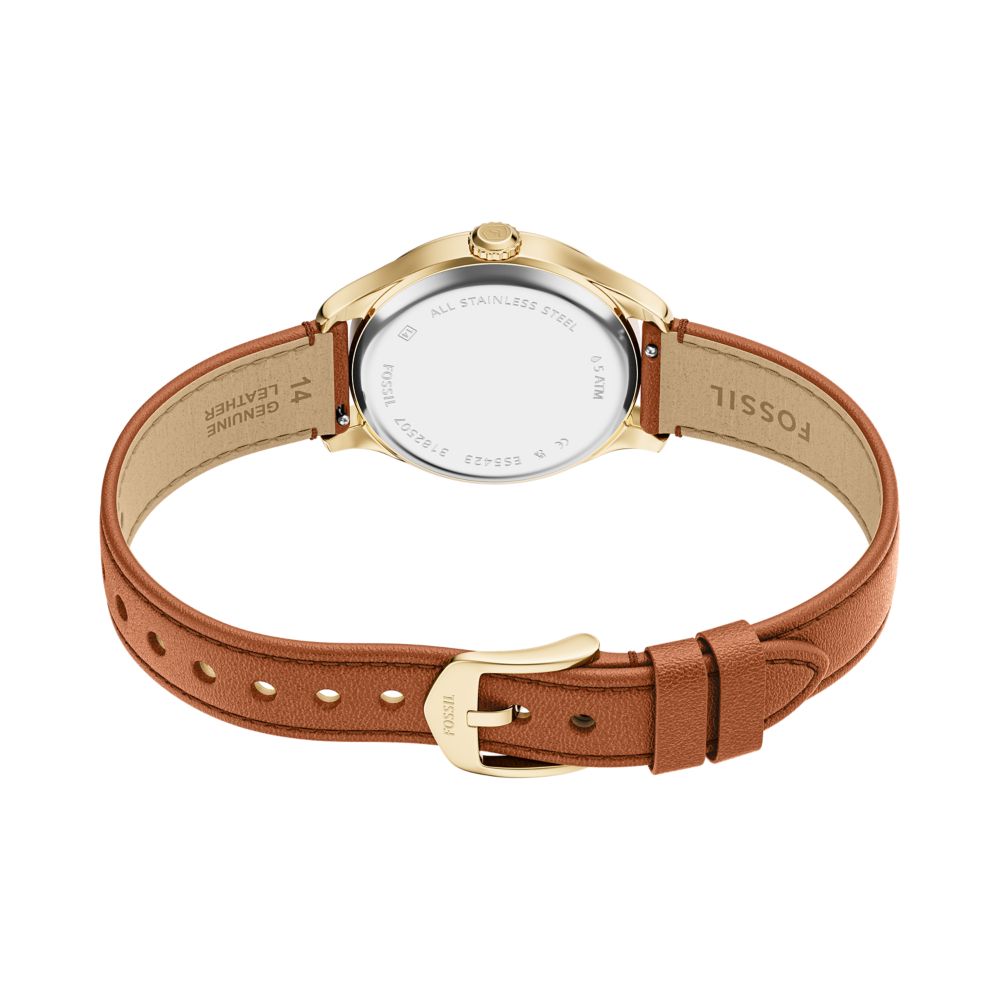 Fossil Gilmore 28mm Three-Hand Brown Leather Watch - ES5423 (2)