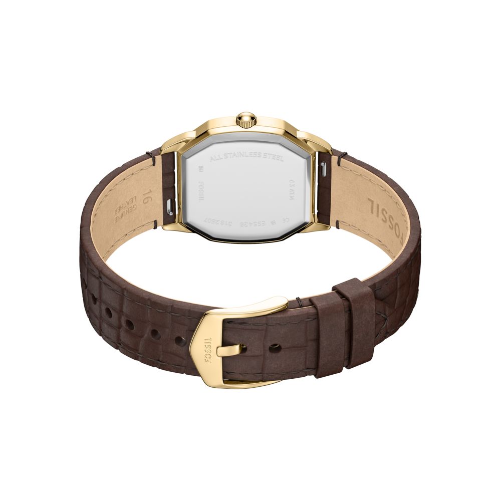 Fossil Harlow 27mm Three-Hand Brown Croco Leather Watch - ES5426 (3)