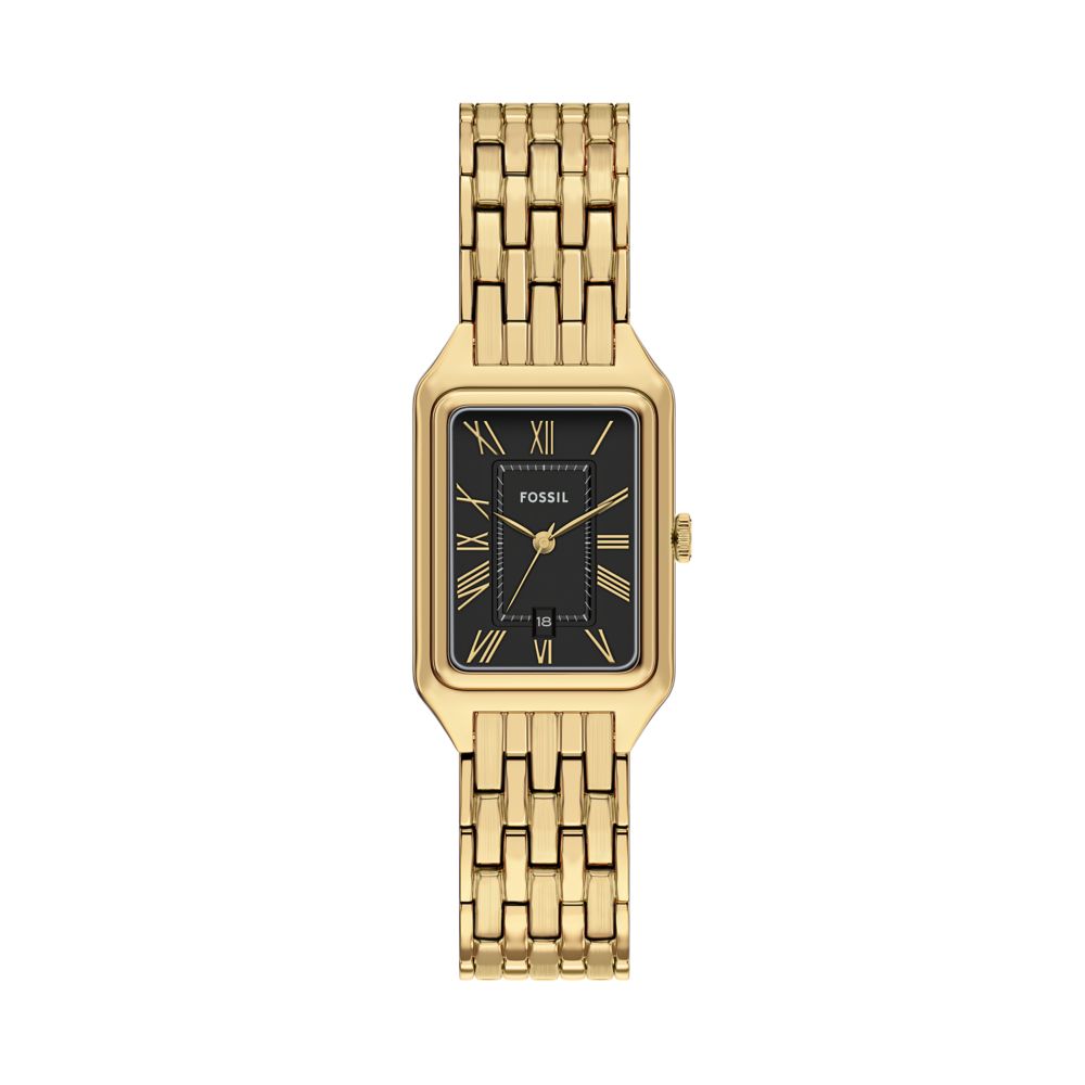 Fossil Raquel 23mm Three-Hand Date Gold-Tone Stainless Steel Watch - ES5434