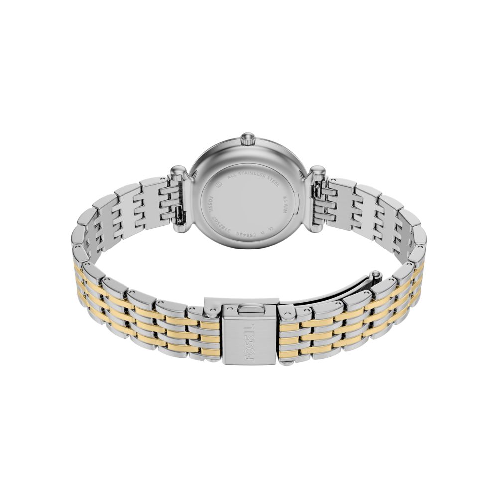 Fossil Carlie Mini 28mm Three-Hand Two-Tone Stainless Steel Watch - ES5438 (3)