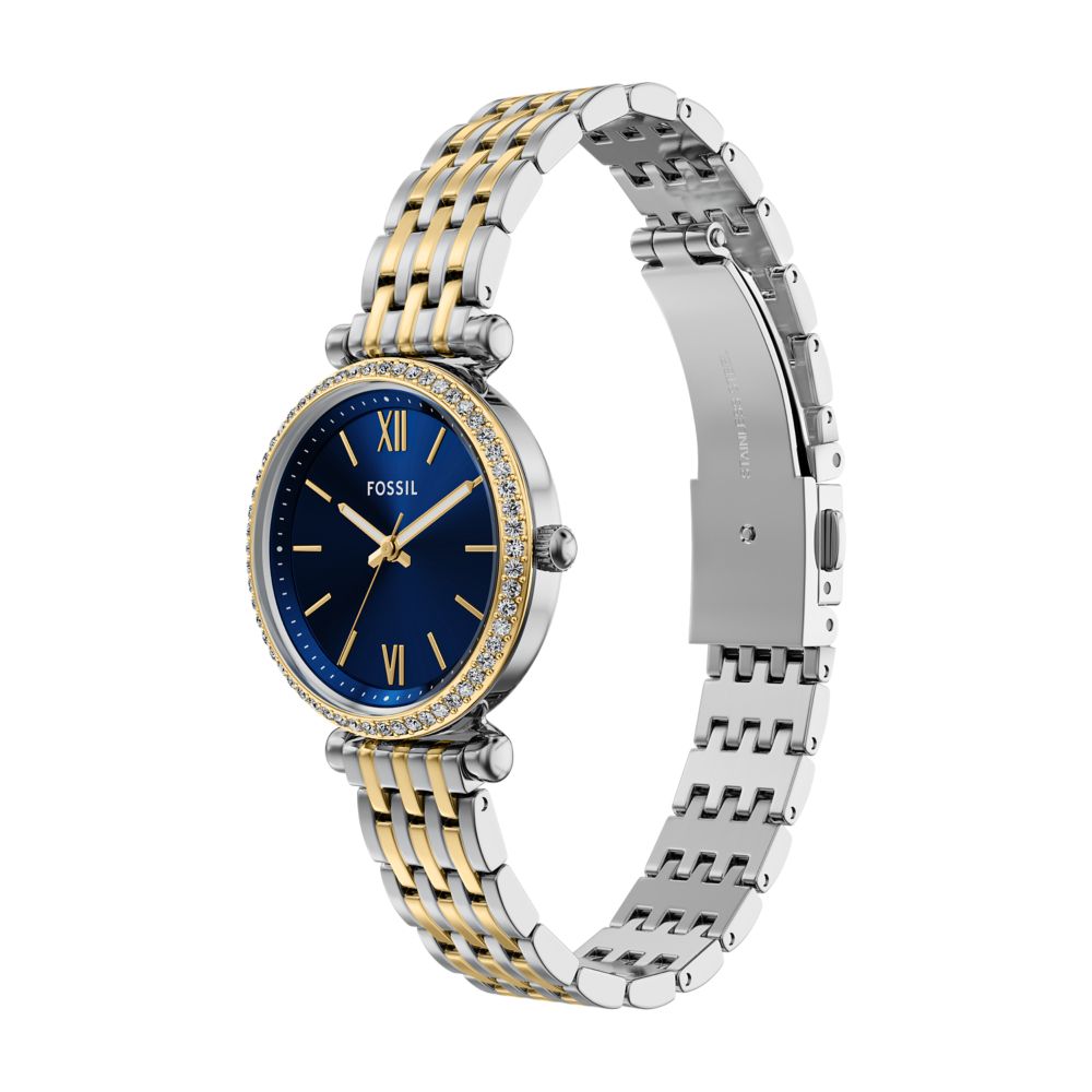 Fossil Carlie Mini 28mm Three-Hand Two-Tone Stainless Steel Watch - ES5438 (4)