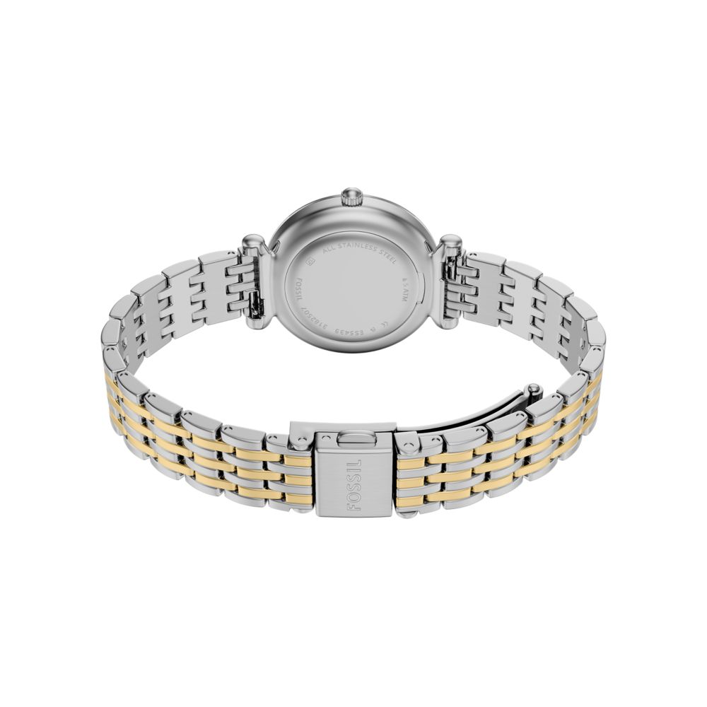 Fossil Carlie Mini 28mm Three-Hand Two-Tone Stainless Steel Watch - ES5439 (3)