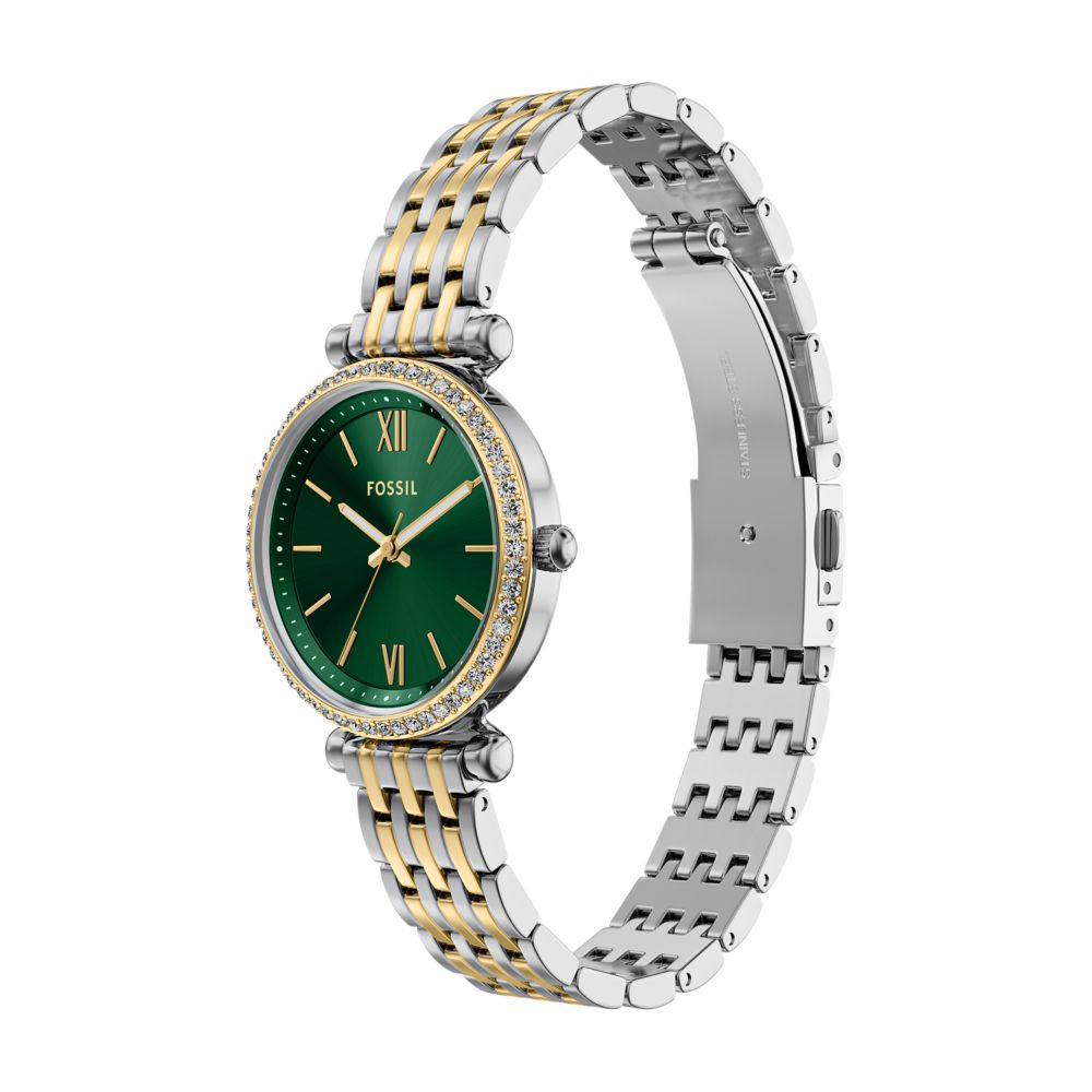 Fossil Carlie Mini 28mm Three-Hand Two-Tone Stainless Steel Watch - ES5439 (4)