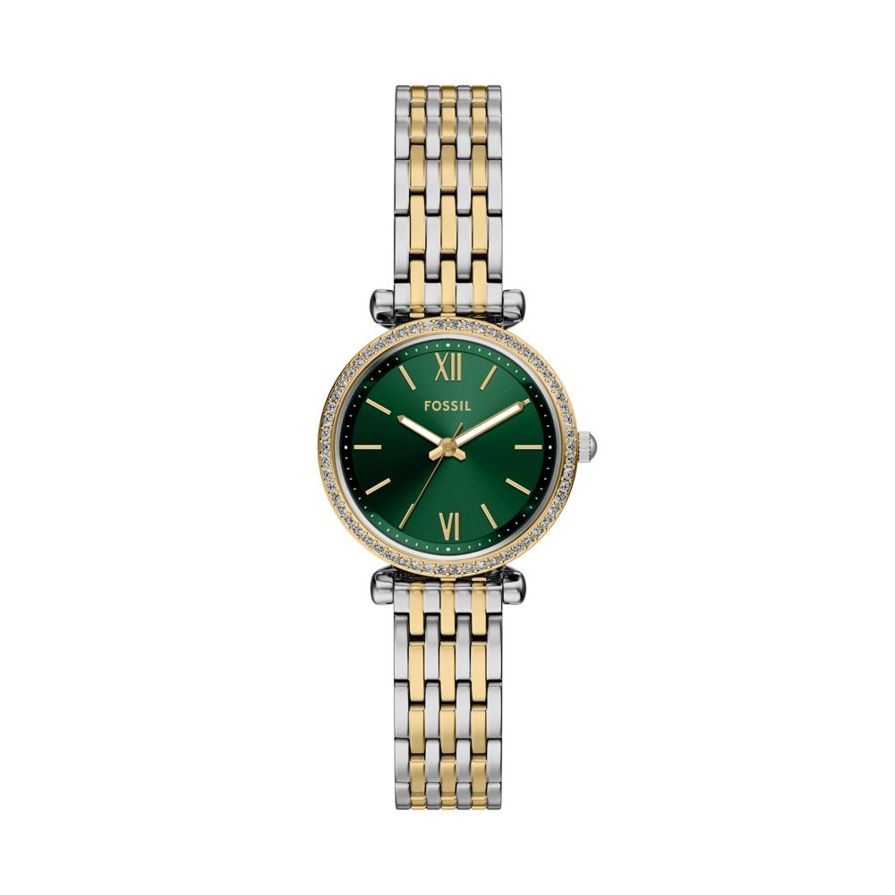 Fossil Carlie Mini 28mm Three-Hand Two-Tone Stainless Steel Watch - ES5439
