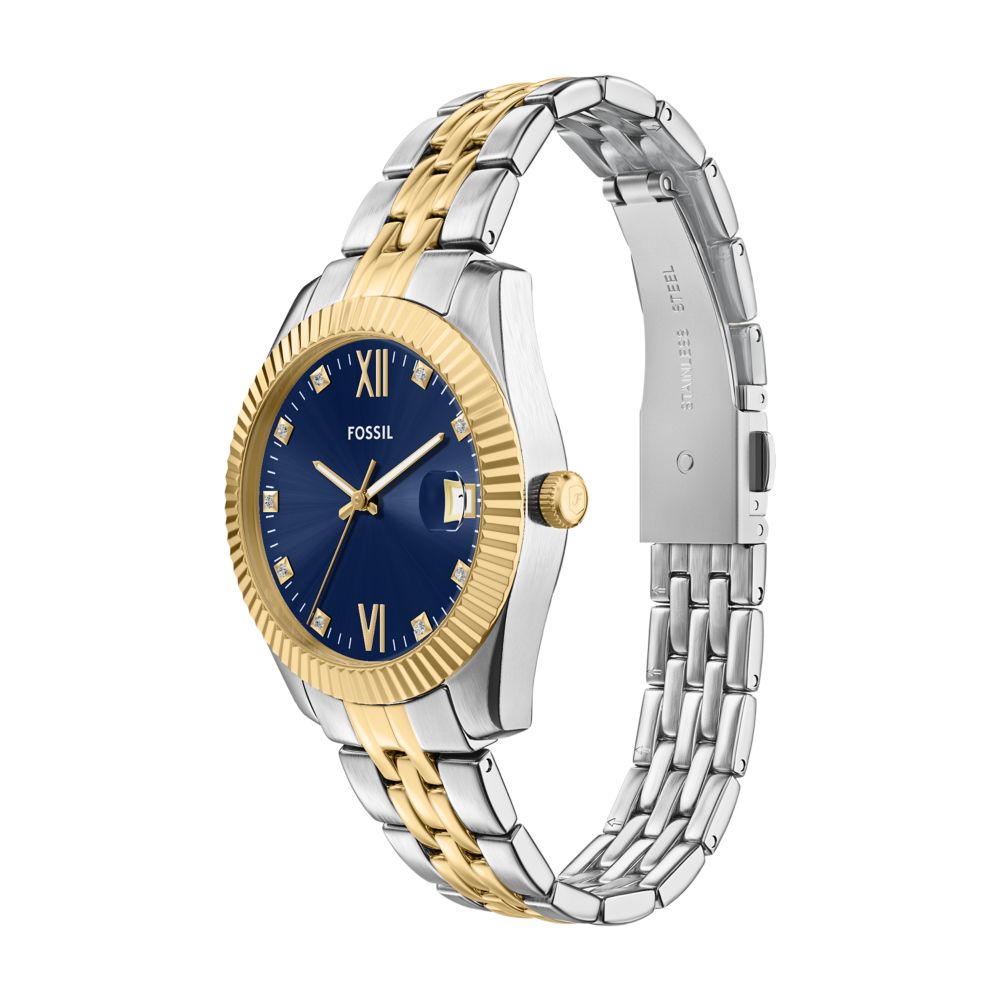 Fossil Scarlette 33mm Three-Hand Two-Tone Stainless Steel Watch - ES5443 (5)