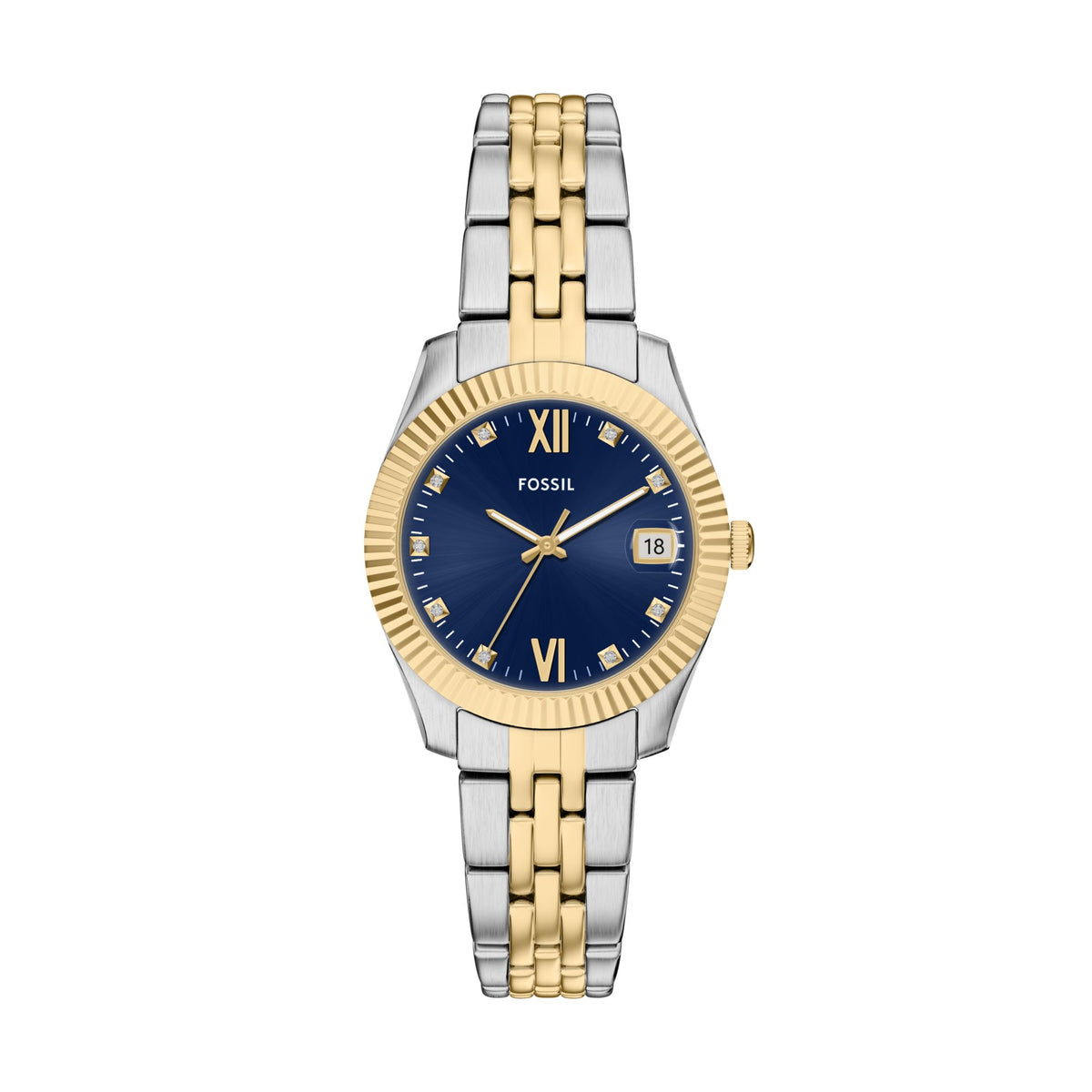 Fossil Scarlette 33mm Three-Hand Two-Tone Stainless Steel Watch - ES5443