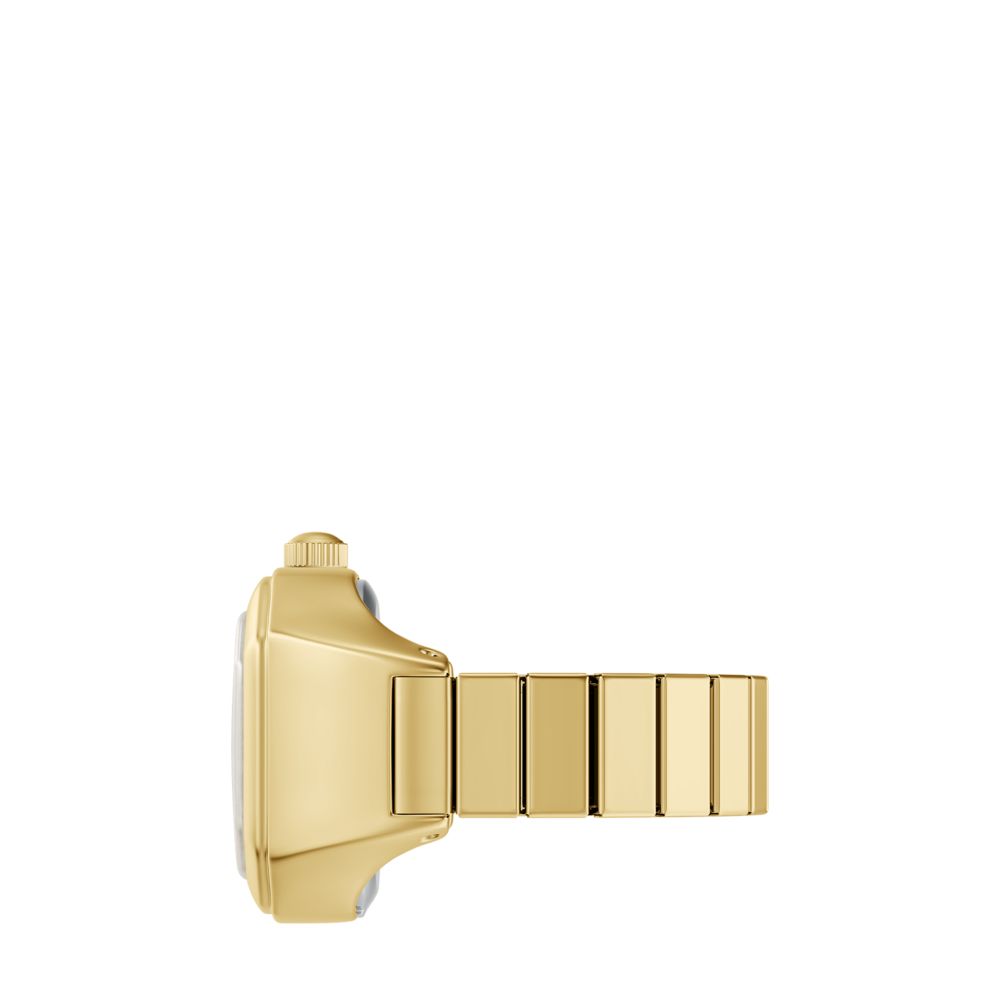 Fossil Harlow Watch Ring 17mm Two-Hand Gold-Tone Stainless Steel - ES5446 (5)