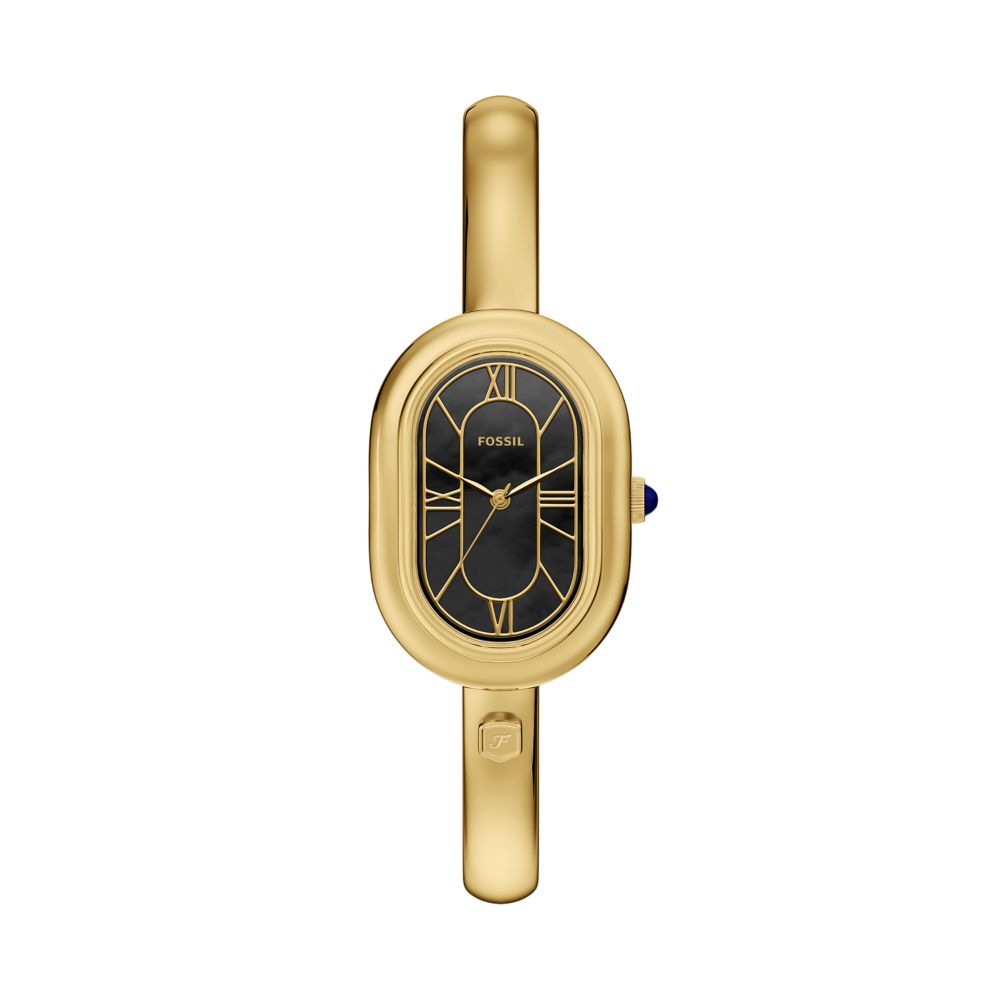 Fossil Sloan 25mm Three-Hand Gold-Tone Stainless Steel Watch Bangle - ES5456
