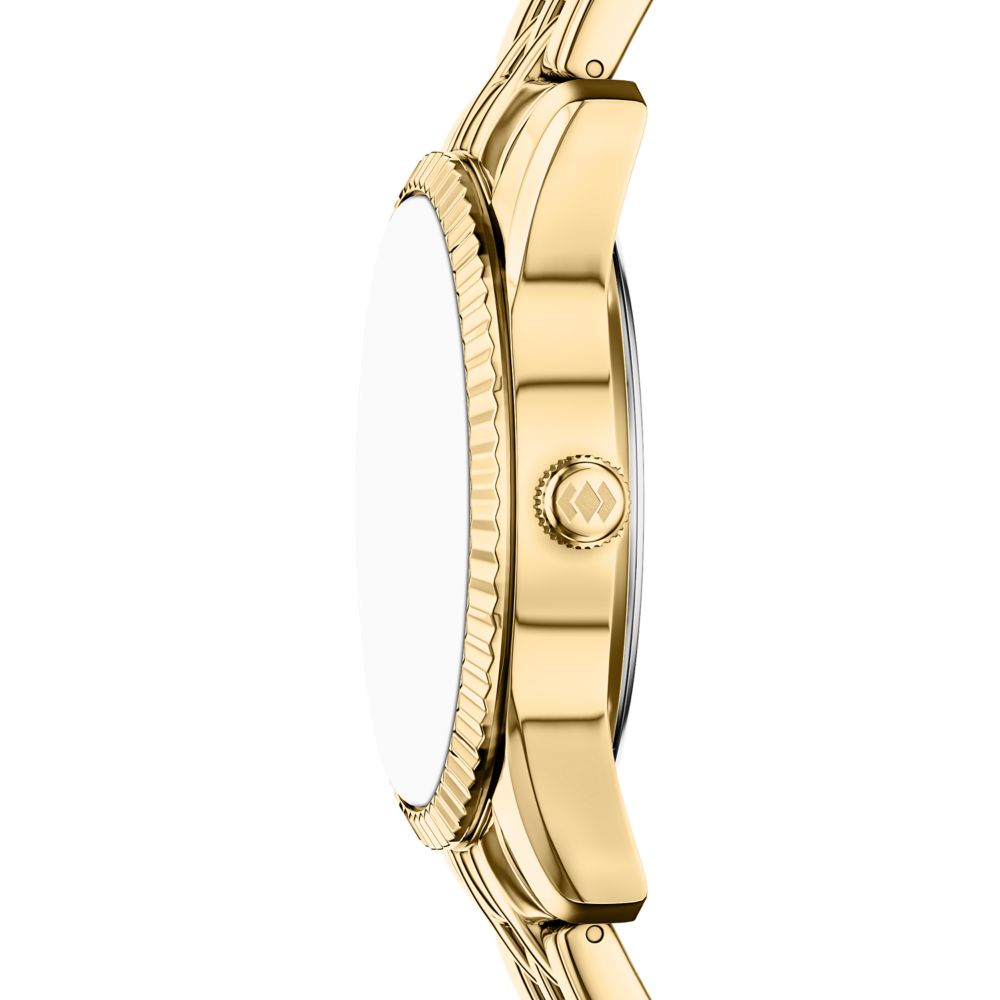 Fossil Scarlette 34mm Three-Hand Day-Date Gold-Tone Stainless Steel Watch - ES5460 (1)