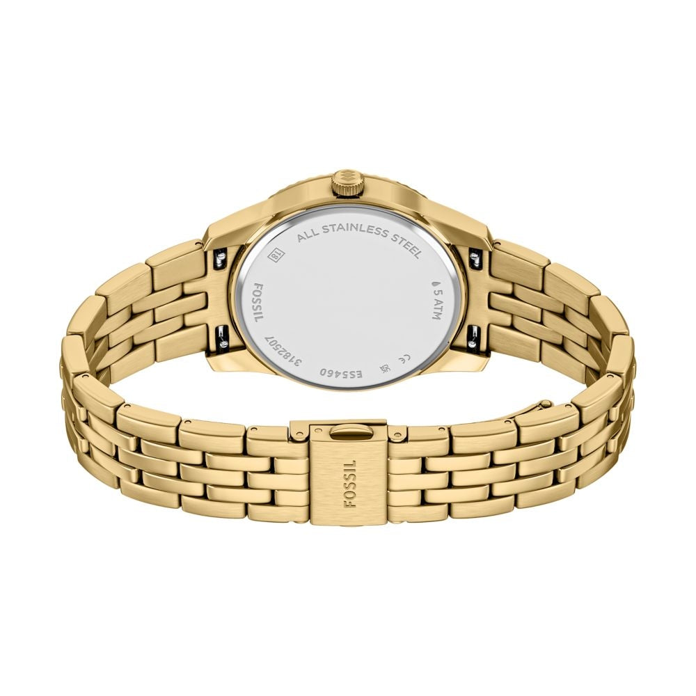 Fossil Scarlette 34mm Three-Hand Day-Date Gold-Tone Stainless Steel Watch - ES5460 (4)