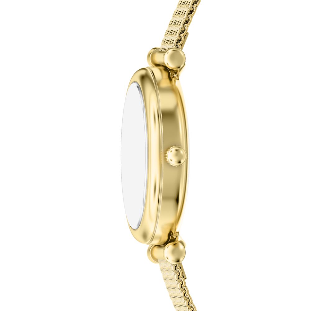 Fossil Carlie Mini 28mm Three-Hand Gold-Tone Stainless Steel Watch - ES5462 (1)