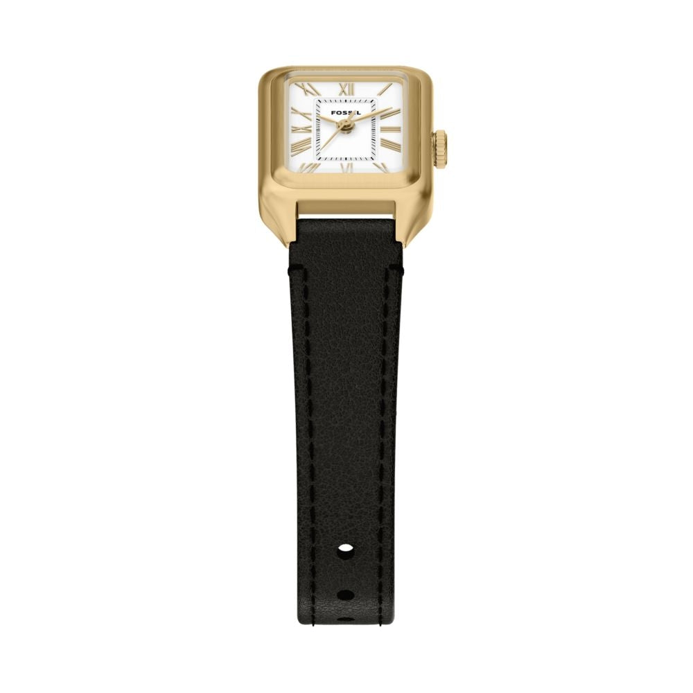 Fossil Raquel Mini 18mm Three-Hand Black Leather Watch - ES5470 (3)