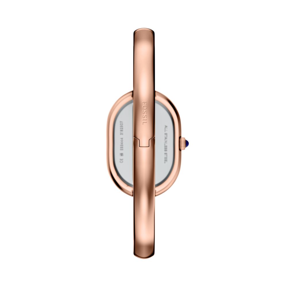 Fossil Sloan 25mm Three-Hand Rose Gold-Tone Stainless Steel Watch Bangle - ES5472 (2)