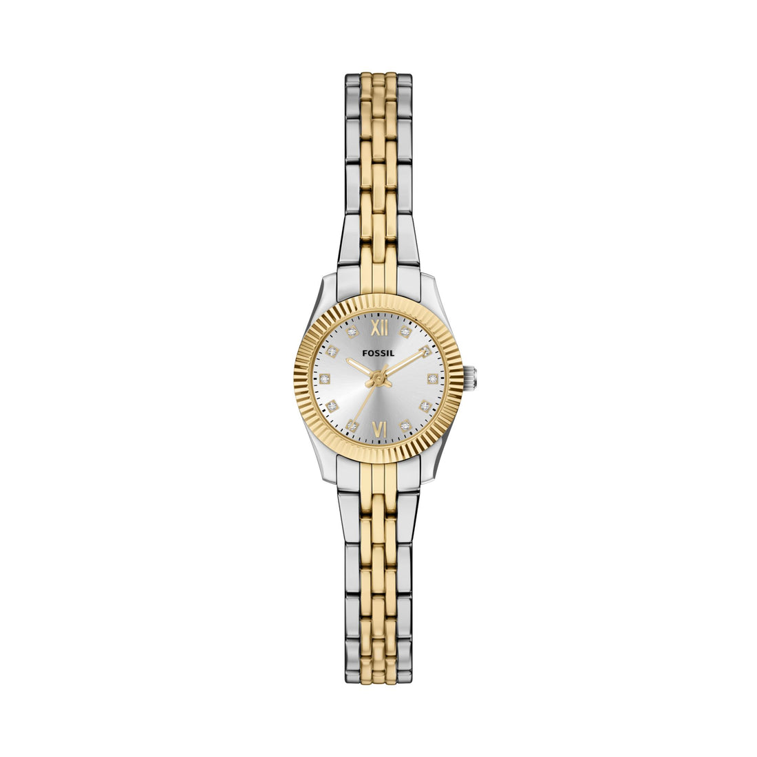 Fossil Scarlette Mini 20mm Three-Hand Two-Tone Stainless Steel Watch - ES5473