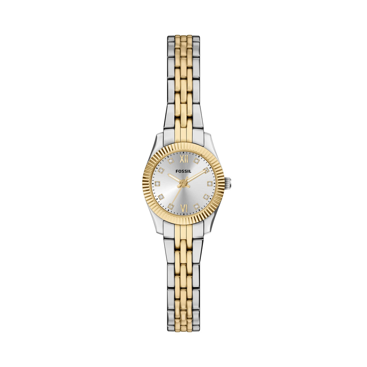 Fossil Scarlette Mini 20mm Three-Hand Two-Tone Stainless Steel Watch - ES5473