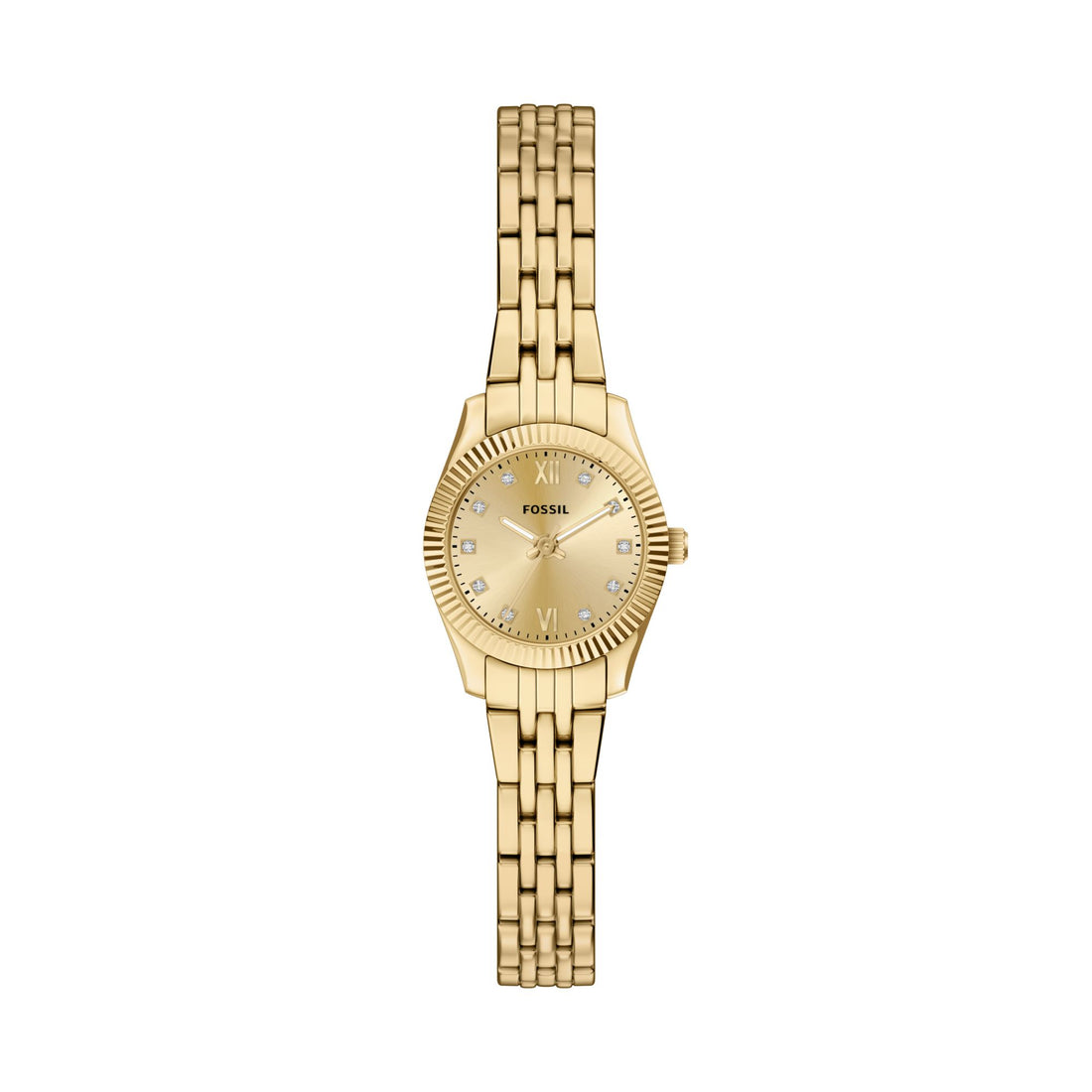 Fossil Scarlette Mini 20mm Three-Hand Gold-Tone Stainless Steel Watch - ES5474