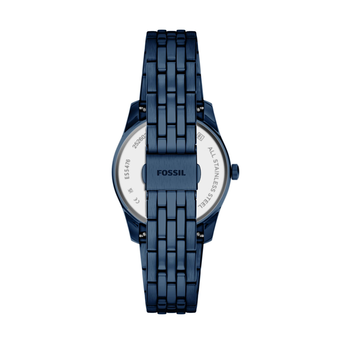 Fossil Scarlette 34mm Three-Hand Navy Stainless Steel Watch - ES5476 (2)