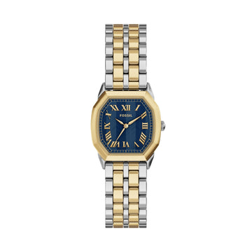 Fossil Harlow 27mm Three-Hand Two-Tone Stainless Steel Watch - ES5480